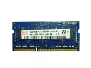 Hynix 2GB 1Rx8 PC3-10600S 9-11-B2 SODIMM SDRAM DDR3 Memory RAM HMT325S6CFR8C-H9 - Picture 1 of 1