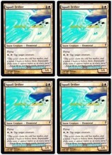 4x SQUALL DRIFTER magic COLDSNAP WHITE 1/1 FLYING CREATURE MTG PLAYSET CARD LOT