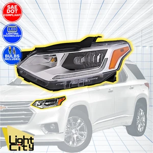 [FULL LED] For 2018-2021 Chevy Traverse Driver Side Headlight Assembly LH - Picture 1 of 10