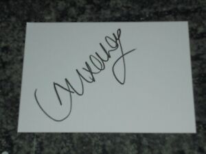 ALEXANDRA BURKE - SINGER - WHITE AUTOGRAPH PAGE SIGNED 