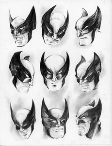 WOLVERINE 9 Cards ART Print up to 8.5x11" logan marvel movie film sketch