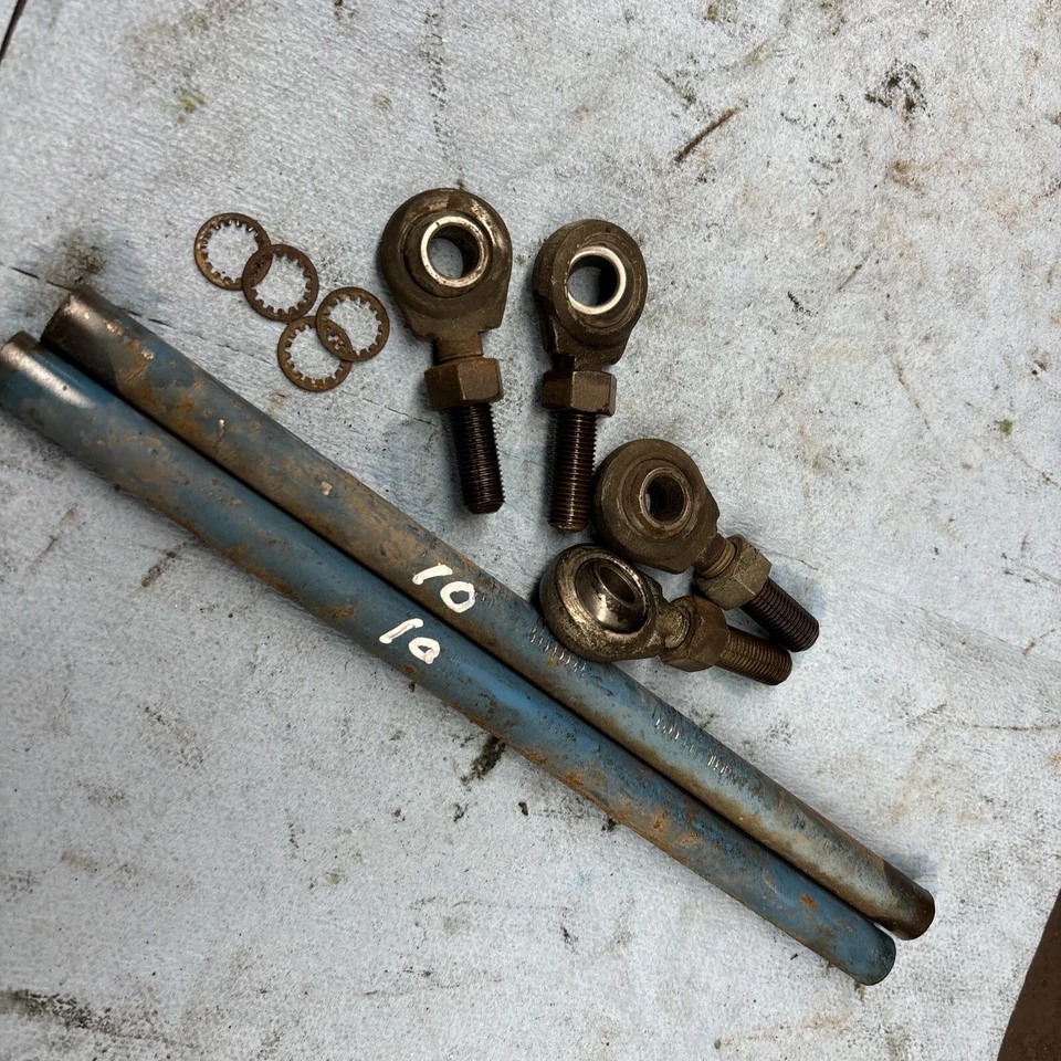 1972 Snojet Sno Jet SST 440 vintage snowmobile 433 Steering Rod Ends Good 10 - Image 1 of 2