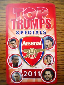 2011 Top Trumps Specials ARSENAL Soccer Football card You Pick Player