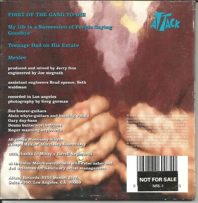 The Smiths MORRISSEY First of Gang w/ 3 UNRELEASED PROMO STICKERED USA CD single — 第 1/2 张图片
