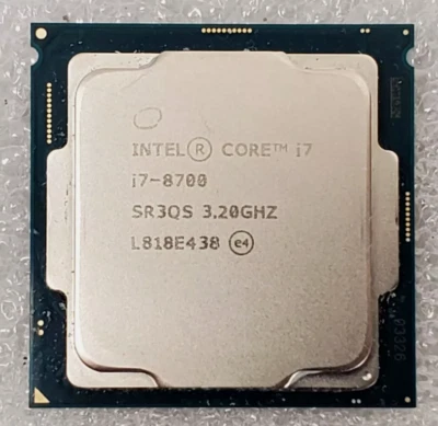 Intel Core i7-8700 3.2 GHz 8 GT/s LGA 1151 Desktop 6-Core CPU Processor SR3QS - Image 1 of 2