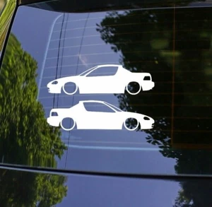2x Lowered JDM Car Decal Stickers for Honda Civic Del Sol 1992 - 1998 - Picture 1 of 3