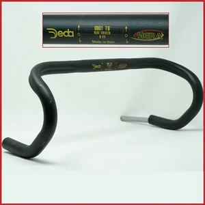 DEDA NERA 26.0 HANDLEBAR BARS 90s VINTAGE 44 ROAD RACING BIKE OLD BICYCLE BLACK - Picture 1 of 9