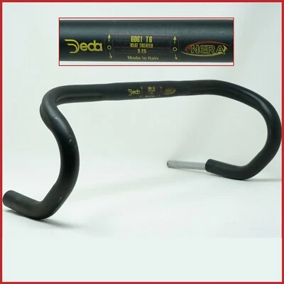 DEDA NERA 26.0 HANDLEBAR BARS 90s VINTAGE 44 ROAD RACING BIKE OLD BICYCLE BLACK - Image 1 of 4