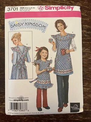 Simplicity 3701 UNCUT Sewing Pattern, Daisy Kingdom Child's & Misses' Aprons - Image 1 of 2