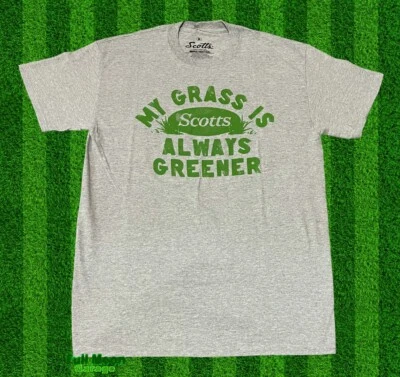 Nueva camiseta clásica retro Scotts Lawn My Grass Always Greener para hombre Foto 1 de 2