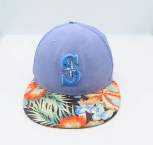 Seattle Mariners Floral Print Pastel Colors New Era 9Fifty Buck Back Hat Cap - Picture 1 of 16