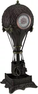 Tall Time Flies Steampunk Hot Air Balloon Clock Tower - Picture 1 of 2