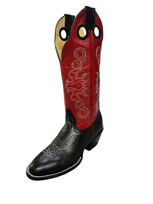 Hondo 2670XL 黑色肩牛仔靴 7B — 第 1/4 张图片