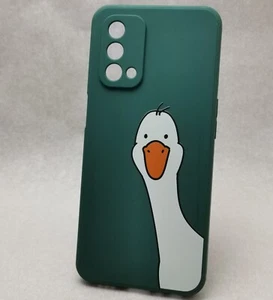 Cute Cartoon Duck Phone Case – Green Silicone Cover for OPPO A93 5G - Photo 1 sur 11