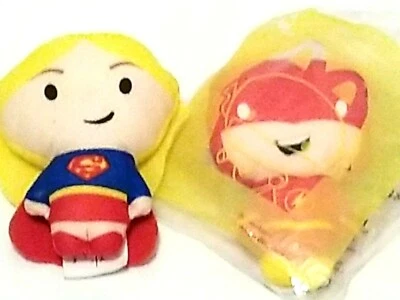 Lot Of 2 McDonalds DC Comics Toy Plush Supergirl & New Flash 2021 - Image 1 of 4