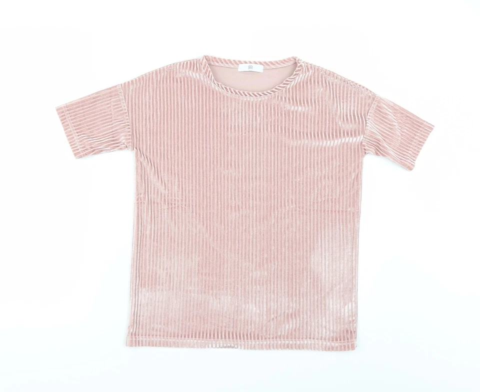 La Redoute Girls Pink Polyester blend T-Shirt Size 12 Years Roll Neck - Image 1 of 4