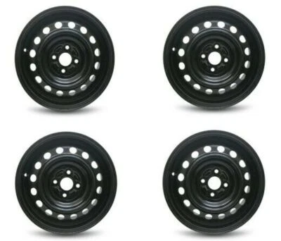 Set 4 15" Black Factory Wheel Fits 2018 Hyundai Accent Kia Rio 15x5.5 4x100 45mm - Image 1 of 2