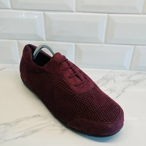 Comfort Well Shoes by Beacon Womens 10 Maroon Suede Lace Flexible NEW - Picture 1 of 7