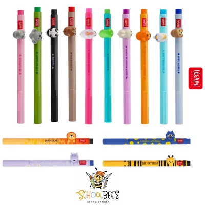 LEGAMI Gelschreiber mit Deko Tier abnehmbar Gelstift Lovely Friends Tintenroller - Bild 1 von 4