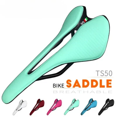 Cojín de asiento cómodo transpirable ultraligero sillín estrecho pequeño para piezas de MTB Foto 1 de 4