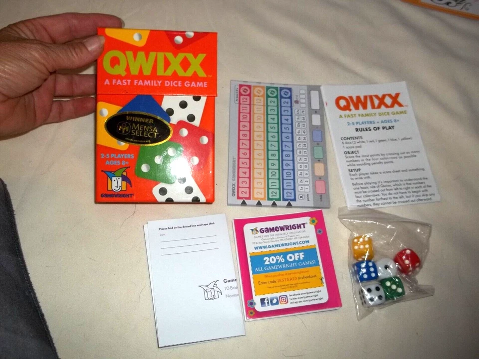 QWIXX Fast Family Dice Game New other open box complete - Image 1 of 1