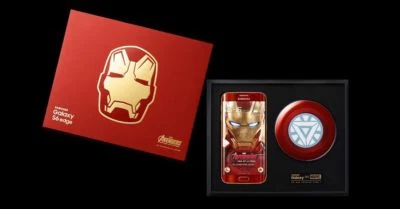 Selado Samsung Galaxy S6 Edge Iron Man Edição Limitada (Desbloqueado de Fábrica) #66 - Imagem 1 de 4