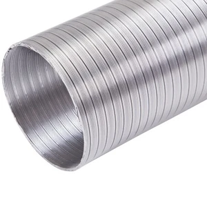 Manguera de conductos flexible semi rígida de aluminio 100 mm x 1,5 m - 4" - Imagen 1 de 2