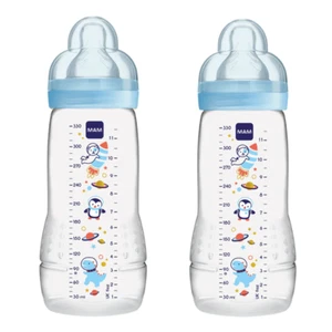 MAM Easy Active Bottle 330ml Blue 2Pk - Picture 1 of 1