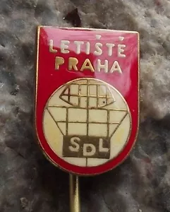 Vintage Prague Airport Czech Air Traffic Control Tower Radar ATC SDL Pin Badge - Picture 1 of 4