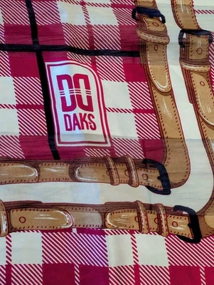 Bufanda de seda vintage a cuadros Daks London 34" x 34"  Foto 1 de 4