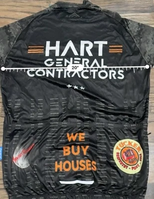 Jersey de ciclismo Ascend negro Volare Elite talla 2XL cremallera completa bolsillo trasero Foto 1 de 4