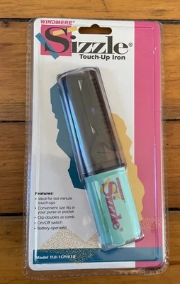 Windmere Sizzle Touch Up Battery Operated Purse Mini Travel Curling Iron Vintage - Image 1 of 4