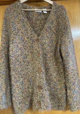 Cárdigan Suéter Tweeds Mujer 3X Mezcla Tejida Suave y Cómodo, Nuevo Sin Etiquetas Foto 1 de 4