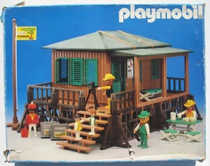 PLAYMOBIL 3433 Ngorongoro Safari Station en caja original 1982 caza mayor caza figuras - Imagen 1 de 13