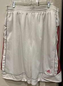 Vtg 2004 Adidas Drawstring Basketball Shirts White Red Men’s Size 2XL - Picture 1 of 5