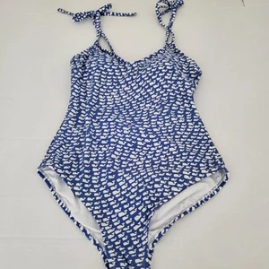 Vineyard Vines For Target Women Size M Bathing Swim Suit One Piece Blue Whale - Picture 1 of 13