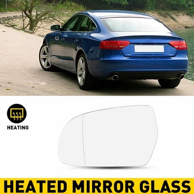 Luz de vidro espelhada lateral LH com apoio aquecido para 2011-16 Audi A4 A5 Quattro EAH - Imagem 1 de 4