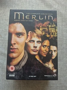 Merlin - Complete Collection (Box Set) (DVD, 2013) PREOWNED FREE P&P - Imagen 1 de 7