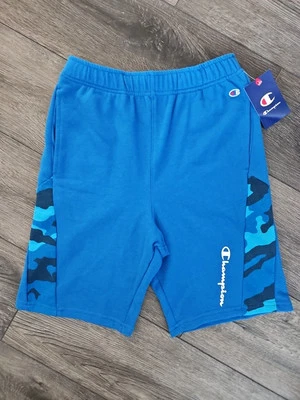 Champion Boys Large 14/16 Bozzetto Blue Camo Shorts NEW w Tags FREE SHIPPING  - Image 1 of 4