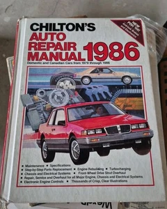 Chilton's Auto Repair manual 1986 Domestic and Canadian Cars from 1979-1986 H.C - Picture 1 of 10