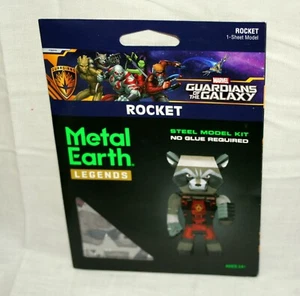 Metal Earth Legends Marvel GOTG Rocket Steel Model Kit 2017 New Sealed Guardians - Picture 1 of 2