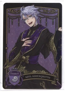 Disney Twisted Wonderland Metal Card P2-01 Azul Ashengrotto BANDAI Japan - Picture 1 of 4