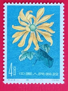 China stamp, year 1961, MI 583. No postmarks. Chrysanthemum - Picture 1 of 2