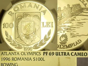 Romania 1996 100 Lei NGC Proof 69 Ultra Cameo~Highest graded~10k Minted~Fr/Ship - Picture 1 of 5