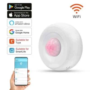 Sensor de detección de movimiento PIR inteligente alarma antirrobo aplicación control soporte Alexa Google - Imagen 1 de 23