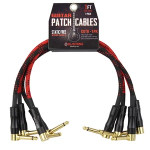 Paquete de 4 cables de parche para guitarra Blastking CGTR-1PK - Imagen 1 de 3