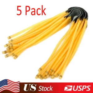 5X Six Strips Rubber Slingshot Replacement Bands for Slingshot Catapult Hunting - Picture 1 of 12