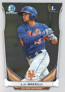 2014 Bowman Chrome Prospects Series 2 #BCP92 L.J. Mazzilli