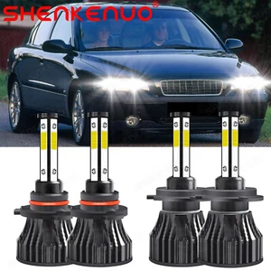 For Volvo S60 V70 2001-2004 4x Combo LED Headlight High Low Beam Bulbs 6000K - Picture 1 of 14