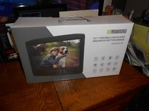 HD JUNTUNKOR 10.1 PORTABLE DVD PLAYER INNOVATIVE BUTTON DESIGN REMOTE B/NEW FR S - Picture 1 of 6
